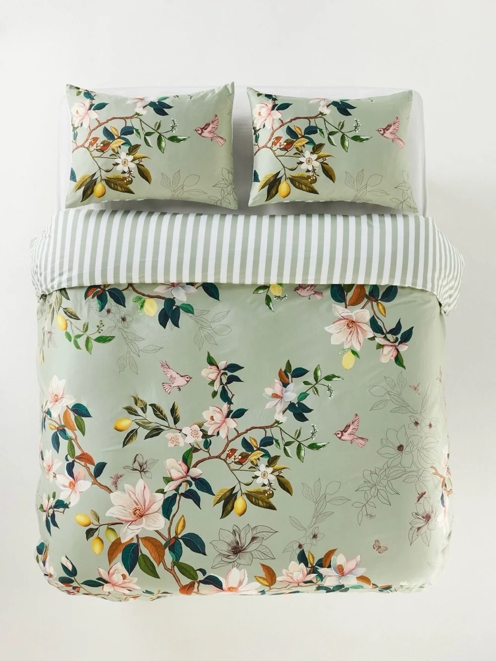 Anthropologie Organic Cotton Sateen Printed Duvet Cover by Maeve